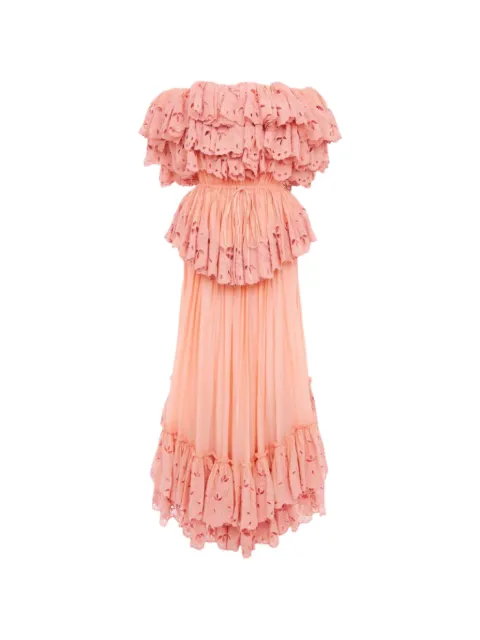 Chloé ruffled maxi dress Pink CH26UR1590406U6