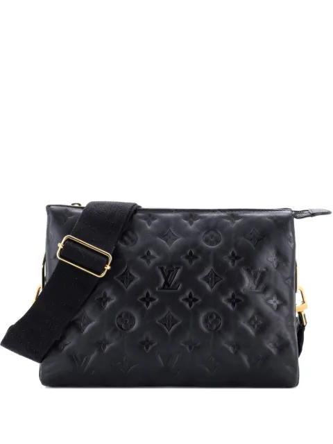 Louis Vuitton Pre-Owned Coussin Bag Monogram Embossed Lambskin PM crossbody bag Black J3KWJDXJRS2RDL5G