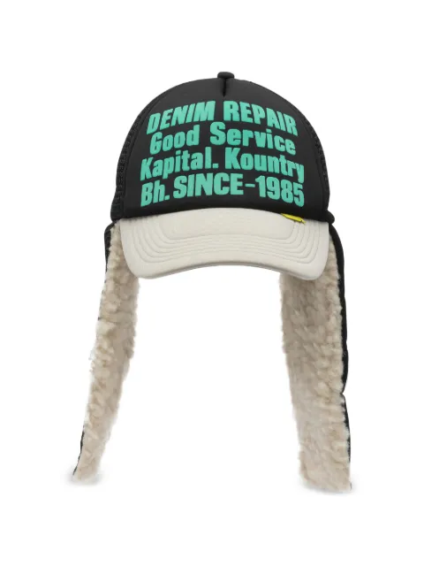 KAPITAL print faux-fur hat Black K2510XH531ECRXBRWN