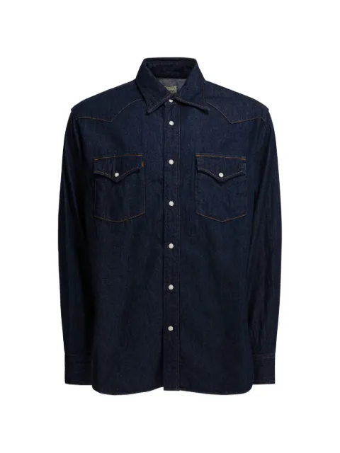 KAPITAL chest-pocket shirt Blue EK1724LSIDG