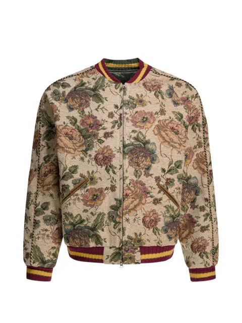 KAPITAL floral zip coat Neutrals K2510LJ103BEIGE
