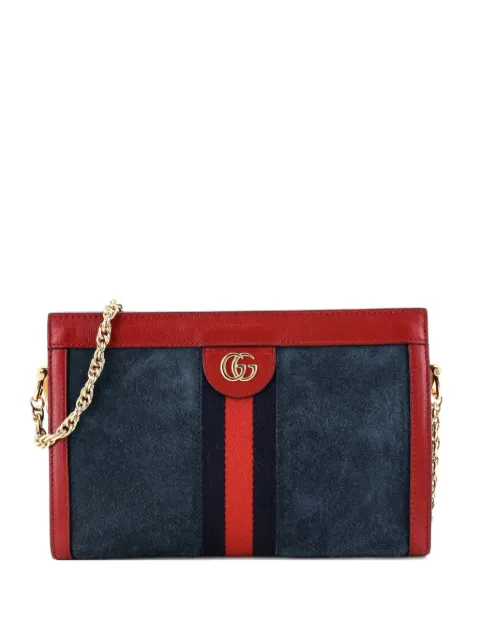 Gucci Pre-Owned Ophidia Chain Suede Small shoulder bag Blue 7LP7NPGTWHKK4VZJ