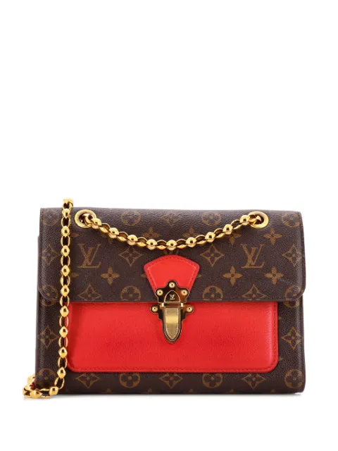 Louis Vuitton Pre-Owned Victoire Handbag Monogram Canvas and Leather shoulder bag Brown QIT0VWM6I1DX5UP7