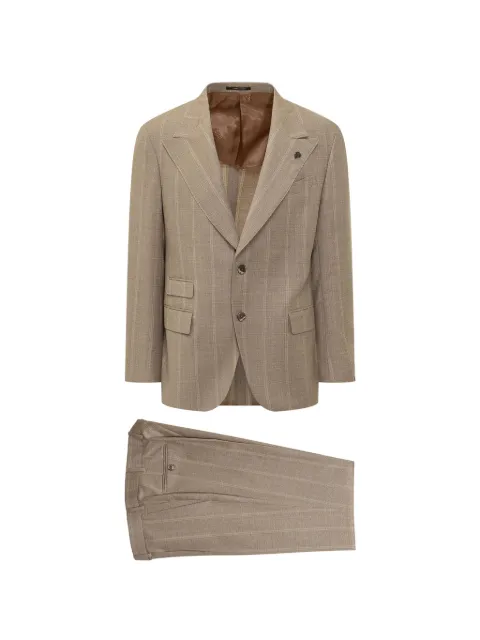 Gabriele Pasini striped single-breasted suit Neutrals 374843561