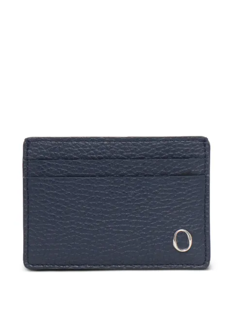 Orciani logo-detail leather cardholder Blue SU0110MIC