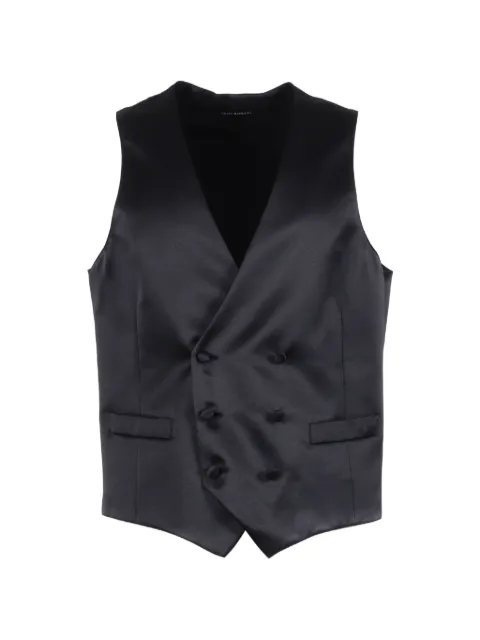 LUIGI BIANCHI MANTOVA double-breasted waistcoat Black 137600200