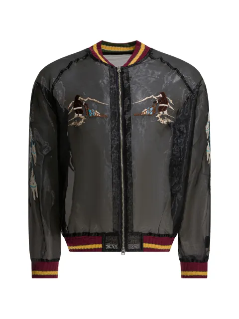 KAPITAL embroidery zip coat Black K2509LJ075BLACK