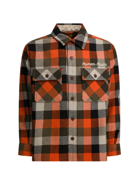 Human Made check pocket coat Orange HM30SH013