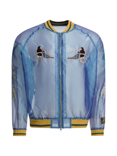 KAPITAL Embroidered bomber jacket Blue K2509LJ075LIGHTBLUE