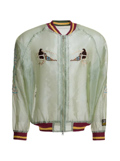 KAPITAL embroidered zip coat Green K2509LJ075LIGHTKHAKI