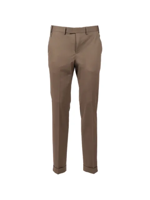 PT Torino flap-pocket turn-up trousers Brown COASMAZ00CL1SD59