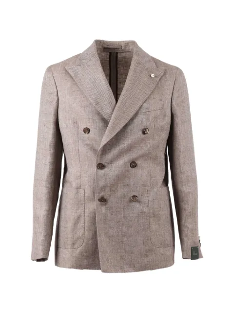 BRANDO double-breasted blazer Neutrals 268663401