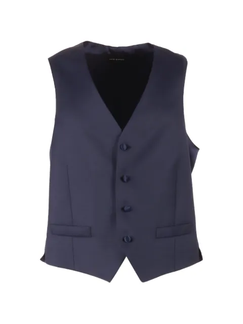 LUIGI BIANCHI MANTOVA virgin-wool waistcoat Blue 133163346