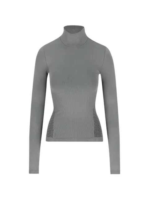 FENDI monogram turtleneck top Grey FAF365AQC9