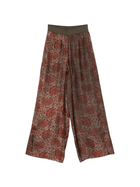 Uma Wang floral-print palazzo pants Grey UP3012