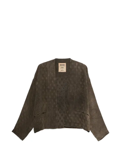 Uma Wang diamond-pattern jacket Brown UP6011