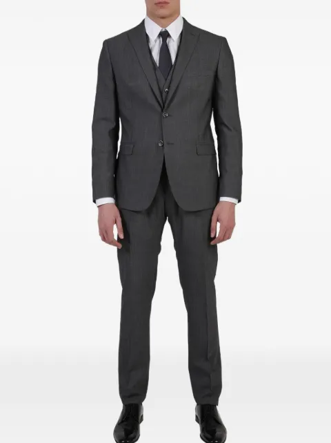 Tonello single-breasted three-piece suit Grey 01AD230Y2316U