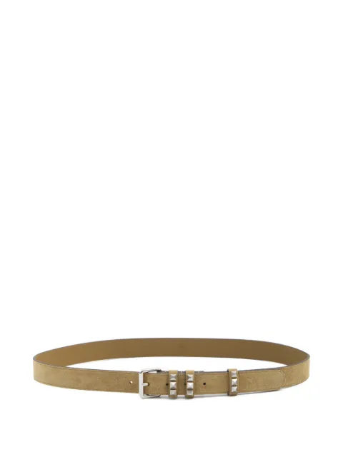 Valentino Garavani rockstud suede belt Neutrals 8Y2T0SV3TVW