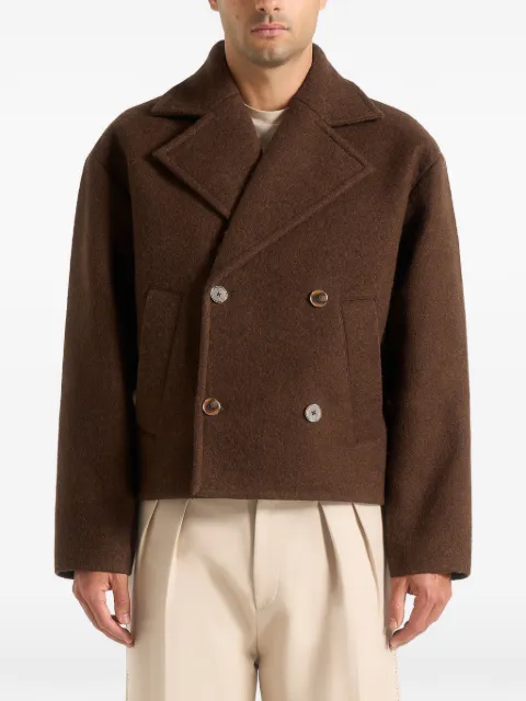 Manière De Voir Mika - double breasted jacket - brown Brown UNX00031