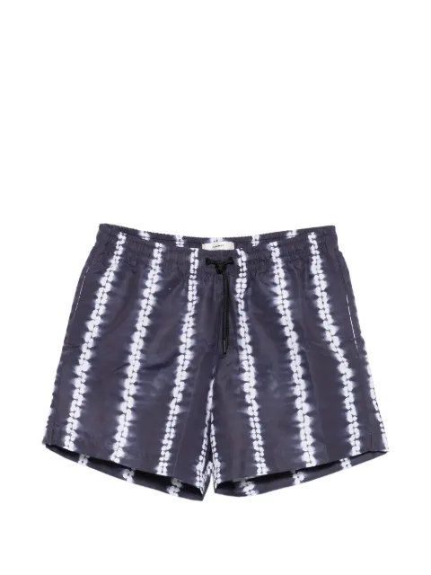 COMMAS Shibori stripe swim shorts Blue PF26C005