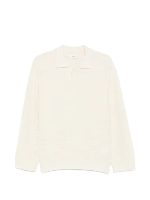 COMMAS waffle-knit buttoned sweater Neutrals FW26K089