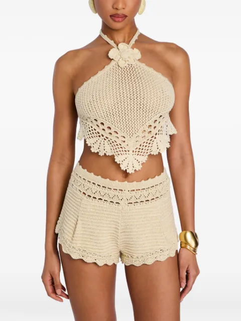 Retrofete Isaure crochet top Neutrals RSS261265712