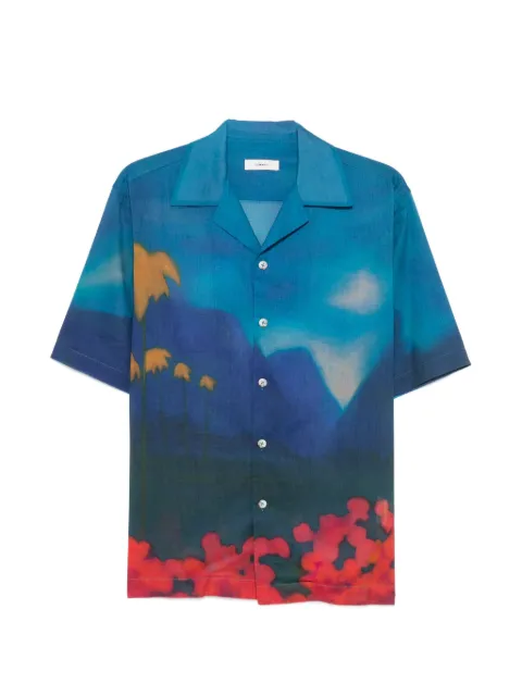 COMMAS Midnight Horizon camp-collar shirt Blue PF26C021AP