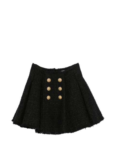 Balmain flared mini skirt Black HF1LA680XM07