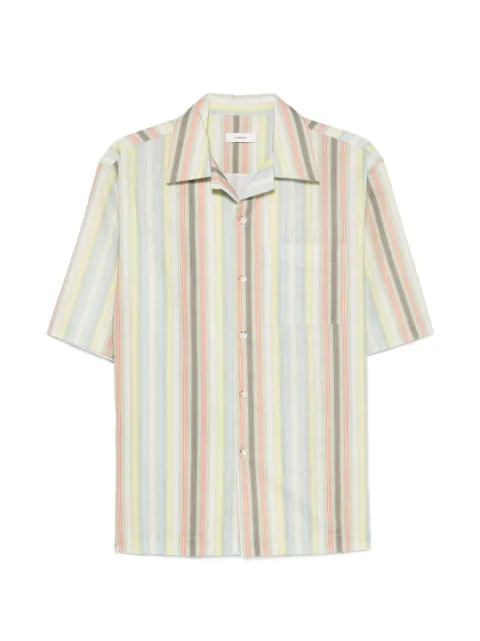 COMMAS Sereno stripe-pattern short-sleeve shirt Neutrals PF26C021PS622
