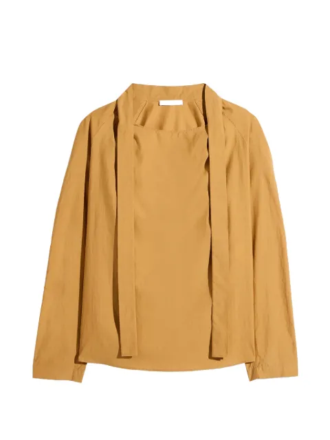 LEMAIRE Ascot tie-neck blouse Yellow SH1218LF1500