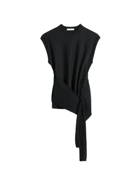 LEMAIRE buttoned sleeveless top Black PO0002LK087