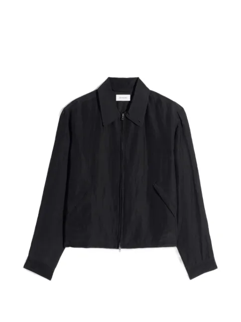 LEMAIRE short blouson in linen viscose Black OW1231LF1022