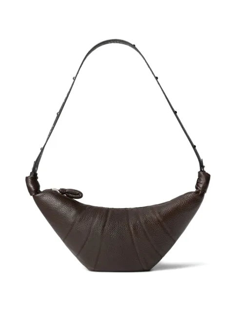 LEMAIRE Western studs medium Croissant bag in leather Brown BG0208LL0137