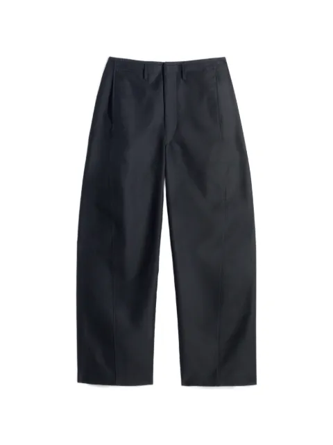 LEMAIRE twisted chino pants in cotton satin Blue PA1269LF1539
