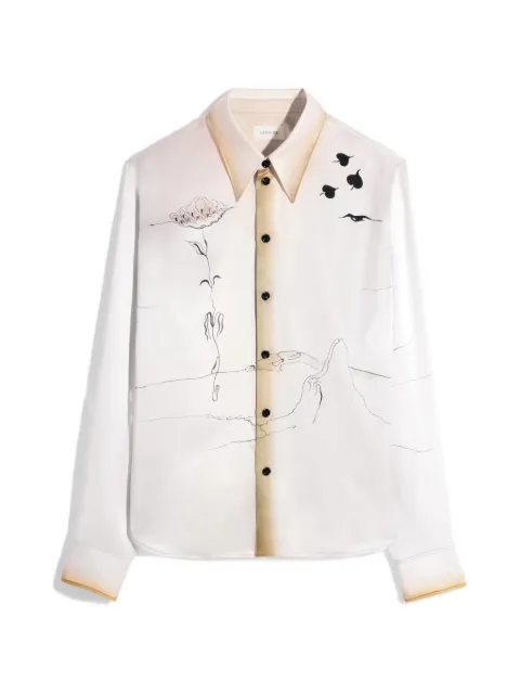 LEMAIRE pointed-collar landscape shirt Neutrals SH1267LF1591