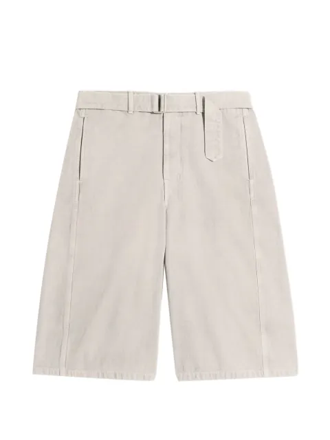 LEMAIRE denim short in heavy broken twill snow Neutrals PA1300LD1054