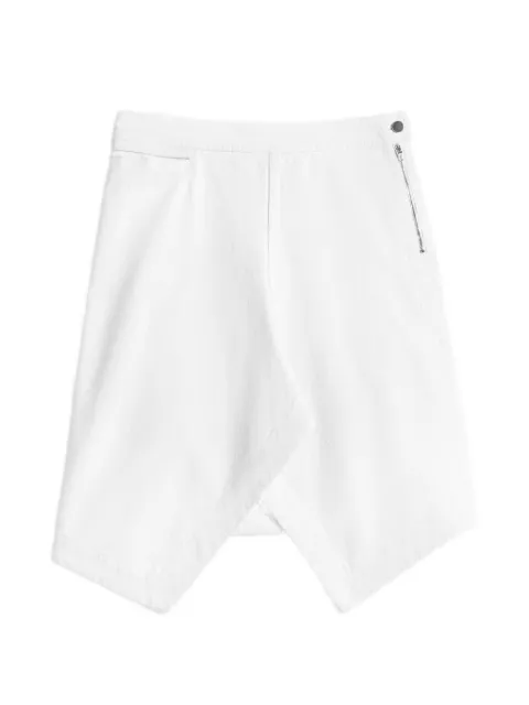 LEMAIRE asymmetric denim skirt White SK1072LD1069