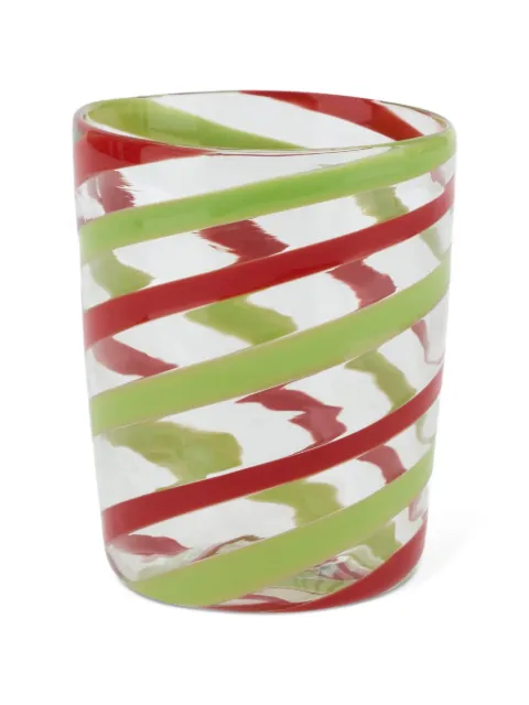 Lisa Corti striped pervinch glass White 26SGLASSGLCS4080H10D8