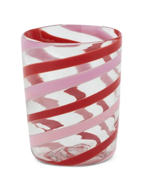 Lisa Corti striped pervinch glass White 26SGLASSGLCS4050H10D8