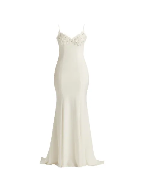Tadashi Shoji floral-appliqué maxi dress Neutrals BOS24603LBRIVORY