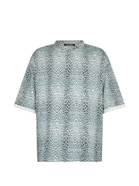 Roberto Cavalli Baby Jaguar T-shirt Blue WNT62B3PR31