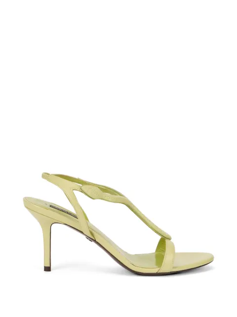 Roberto Cavalli curve-strap sandals Green WKS005PZ319