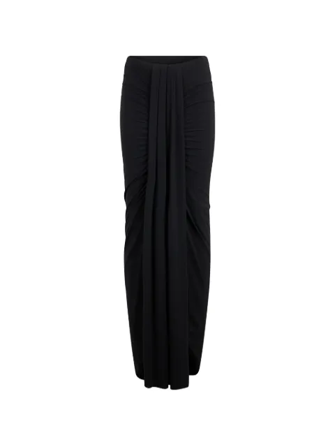 Roberto Cavalli draped side-slit maxi beachwear Black WKW008LL030