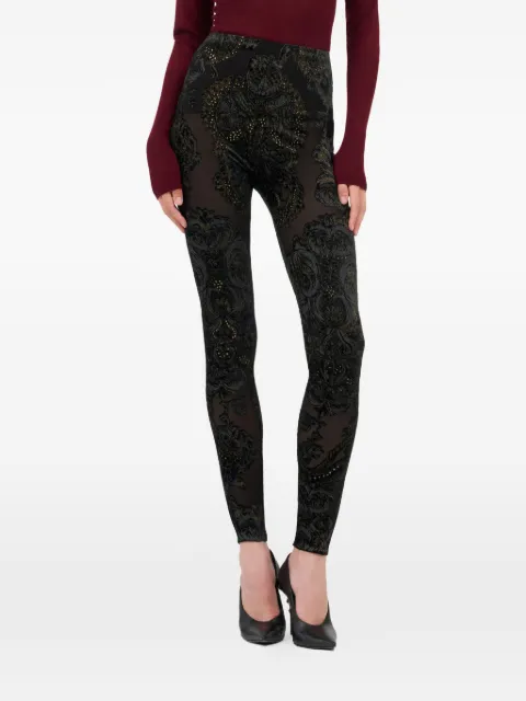 Roberto Cavalli ornamental-print leggings Black WKT23A6CR36