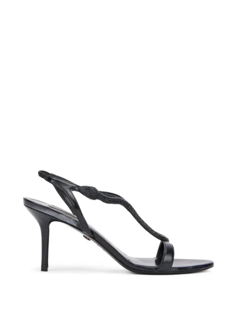 Roberto Cavalli t-strap sandals Black WKS005PZ319