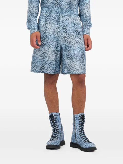 Roberto Cavalli Baby Jaguar shorts Blue WNT2714QR31