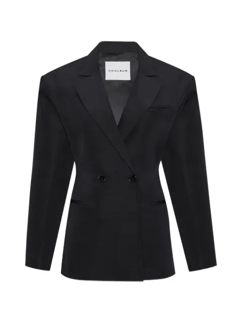 OCCLEUS Sky double-breasted blazer Black OCC106050