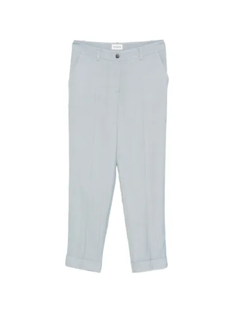 P.A.R.O.S.H. cuffed cropped trousers Blue RANIAD232443