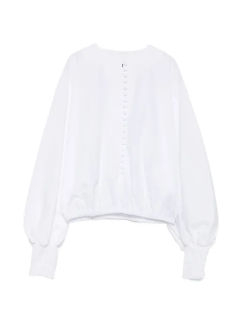 Balmain balloon-sleeve blouse White HF1HR155CG72