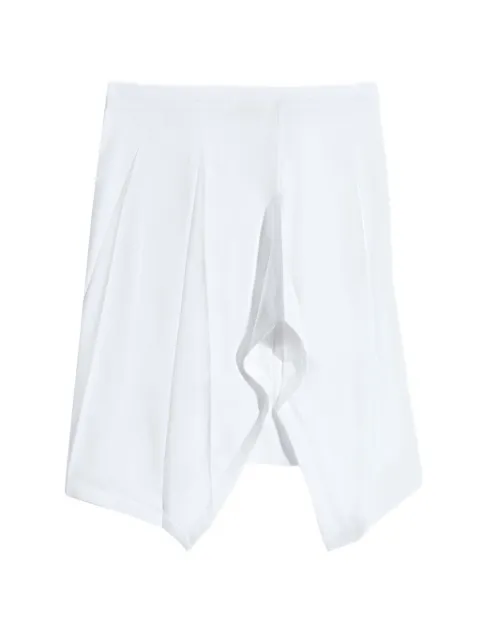 LEMAIRE creased foulard skirt in poly viscose twill White SK1064LF1611